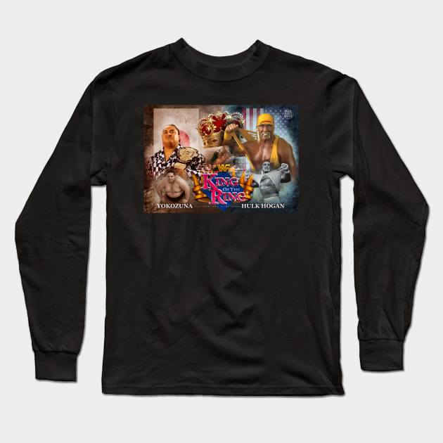 Hulk vs yokozuna Long Sleeve T-Shirt by SAN ART STUDIO 